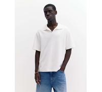 Pull&Bear - Polo a maniche corte in interlock bianco sporco S