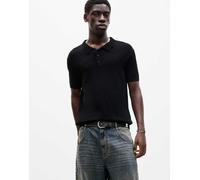Pull&Bear - Polo a maniche corte in maglia nera-Nero S