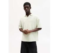 Pull&Bear - Polo a maniche corte squadrata color muschio-Verde M