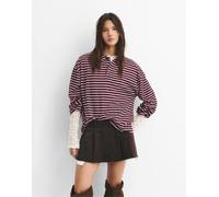 Pull&Bear - Polo a maniche lunghe a righe-Multicolore M