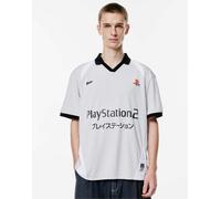 Pull&Bear - Polo grigia a maniche corte con stampa Playstation-Grigio L