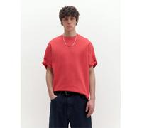 Pull&Bear Premium - T-shirt a maniche corte rossa-Rosso XS