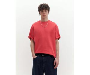 Pull&Bear Premium - T-shirt a maniche corte rossa-Rosso XS