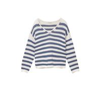 Pull&Bear Pullover blu / bianco Donna Pull&Bear M blu / bianco