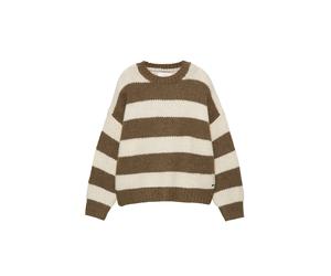 Pull&Bear Pullover 'PACIFIC' crema / marrone Donna - PROMO - Pullover e cardigan - Maglioni - Pullover a maglia fine Pull&Bear XS