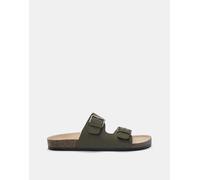 Pull&Bear - Sandali bassi kaki con fibbia-Multicolore 42