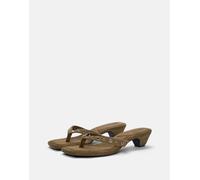 Pull&Bear - Sandali decorati marroni con tacco-Marrone 38