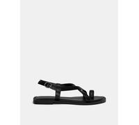 Pull&Bear - Sandali infradito bassi neri-Nero 37