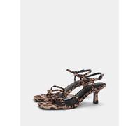 Pull&Bear - Sandali leopardati con tacco-Multicolore 39