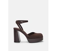 Pull&Bear - Sandali marroni con fascette-Marrone 41