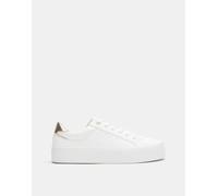 Pull&Bear - Sneakers bianche con plateau-Bianco 39