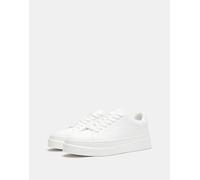 Pull&Bear - Sneakers bianche con suola spessa-Bianco 42
