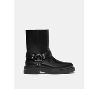 Pull&Bear - Stivaletti Chelsea stile biker neri-Nero 41