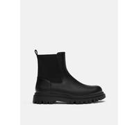 Pull&Bear - Stivaletti neri con fodera-Nero 40