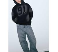 Pull&Bear - stwd 91 - Felpa con cappuccio nera-Nero M