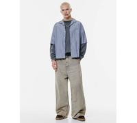 Pull&Bear - STWD - Camicia blu scuro a righe S