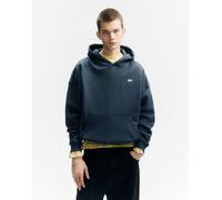 Pull&Bear - STWD - Felpa blu con logo ricamato e cappuccio XS
