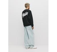 Pull&Bear - STWD - Felpa nera scollo rotondo-Nero S