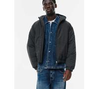 Pull&Bear - Stwd - Giacca impermeabile grigia in ripstop-Grigio L