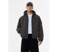 Pull&Bear - Stwd - Giacca impermeabile nera in ripstop-Nero M
