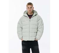 Pull&Bear - Stwd - Piumino grigio pallido con cappuccio 2XL