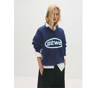 Pull&Bear - Stwd - Polo blu navy con pannelli S