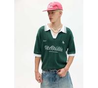 Pull&Bear - Stwd - Polo sportiva verde scuro L