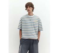 Pull&Bear - STWD - T-shirt bianca a righe-Bianco S