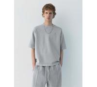 Pull&Bear - Stwd - T-shirt grigia effetto slavato-Grigio L