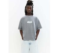 Pull&Bear - STWD - T-shirt grigia slavata-Grigio L