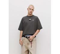 Pull&Bear - STWD - T-shirt grigia squadrata-Grigio M