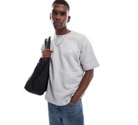 Pull&Bear - STWD - T-shirt grigio mélange con logo S
