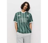 Pull&Bear - STWD - T-Shirt stile football a righe-Multicolore S