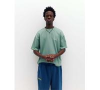 Pull&Bear - Stwd - T-shirt verde bluastro con grafica "Universe" XL