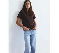 Pull&Bear - T-shirt basic a maniche corte marrone L