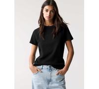 Pull&Bear - T-shirt basic a maniche corte nero screziato S