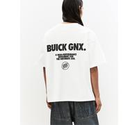 Pull&Bear - T-shirt bianca con grafica GNX-Bianco S