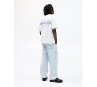 Pull&Bear - T-shirt bianco sporco con stampa Chicago Skyline XS