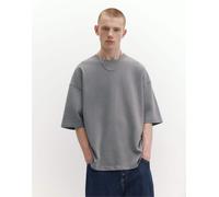Pull&Bear - T-shirt comoda grigia-Grigio XL
