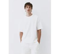Pull&Bear - T-shirt comoda testurizzata bianco sporco S