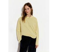 Pull&Bear - T-shirt gialla a righe-Giallo M