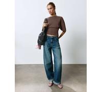 Pull&Bear t-shirt in modal con maniche a pipistrello marrone XL