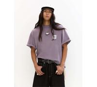 Pull&Bear - T-Shirt malva con stampa grafica "Rogue Tribe"-Rosa L