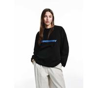 Pull&Bear - T-shirt nera con grafica di città-Nero XS