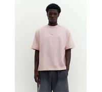 Pull&Bear - T-shirt rosa con logo stile graffiti L