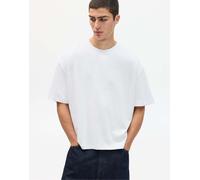 Pull&Bear - T-shirt squadrata oversize bianca-Bianco XL