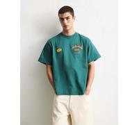 Pull&Bear - T-shirt verde con stampa Ay Carmela XS