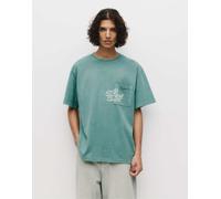 Pull&Bear - T-Shirt verde con taschino S