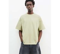 Pull&Bear - T-shirt verde squadrata a maniche corte XS