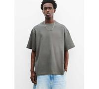 Pull&Bear - T-shirt verde testurizzata a maniche corte XS